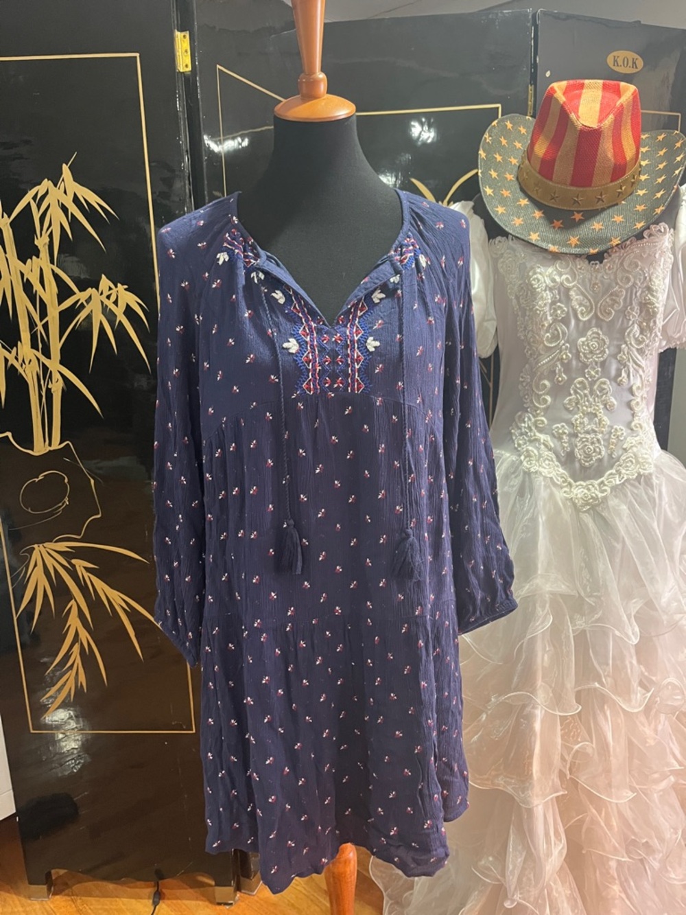 Old Navy Dark Navy Cotton-Like Top